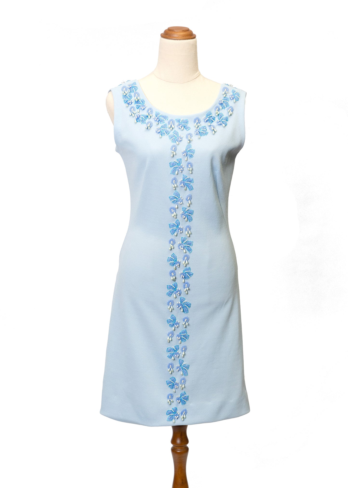 1960's Sylvia Laine Beaded Shift Dress