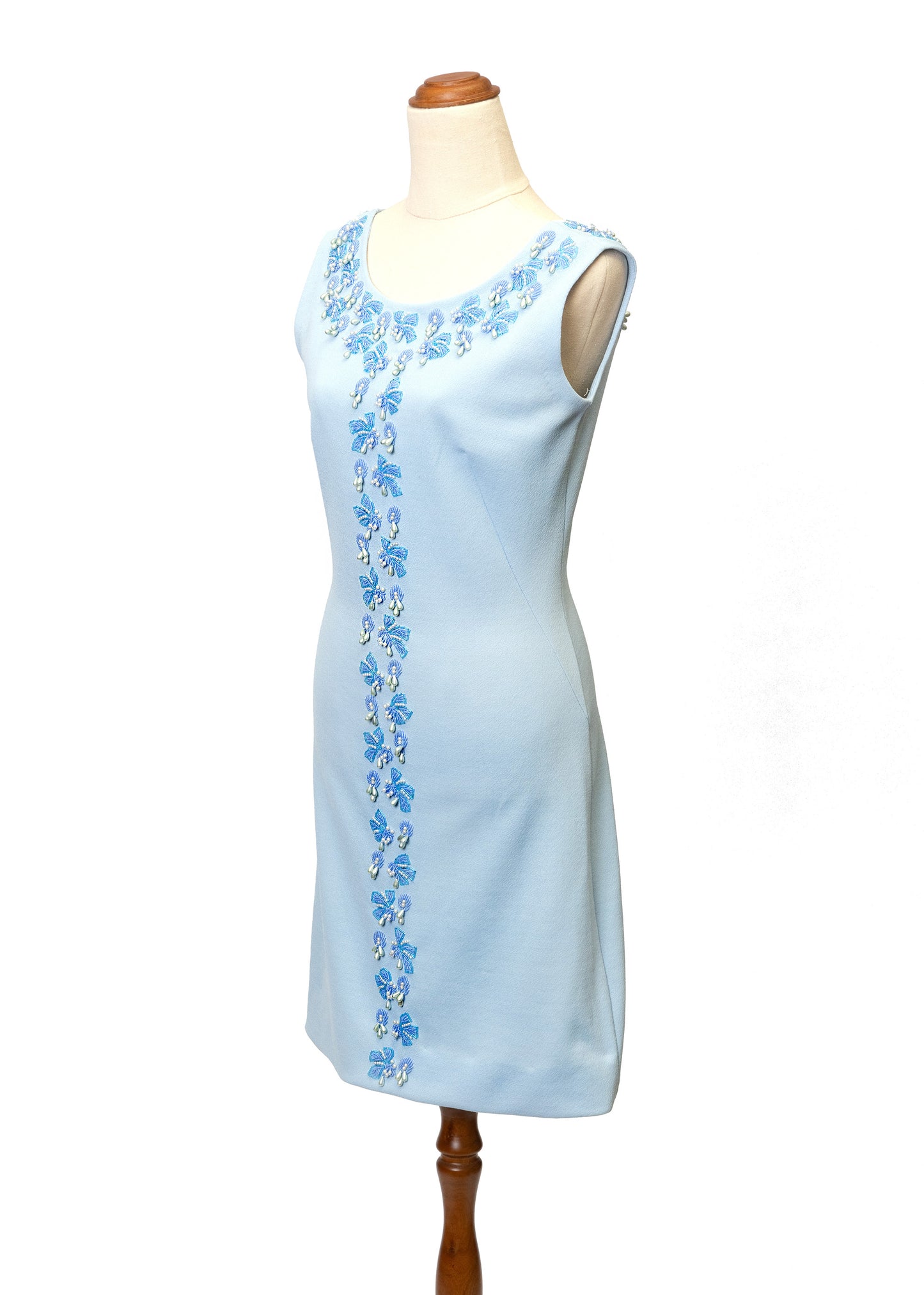 1960's Sylvia Laine Beaded Shift Dress