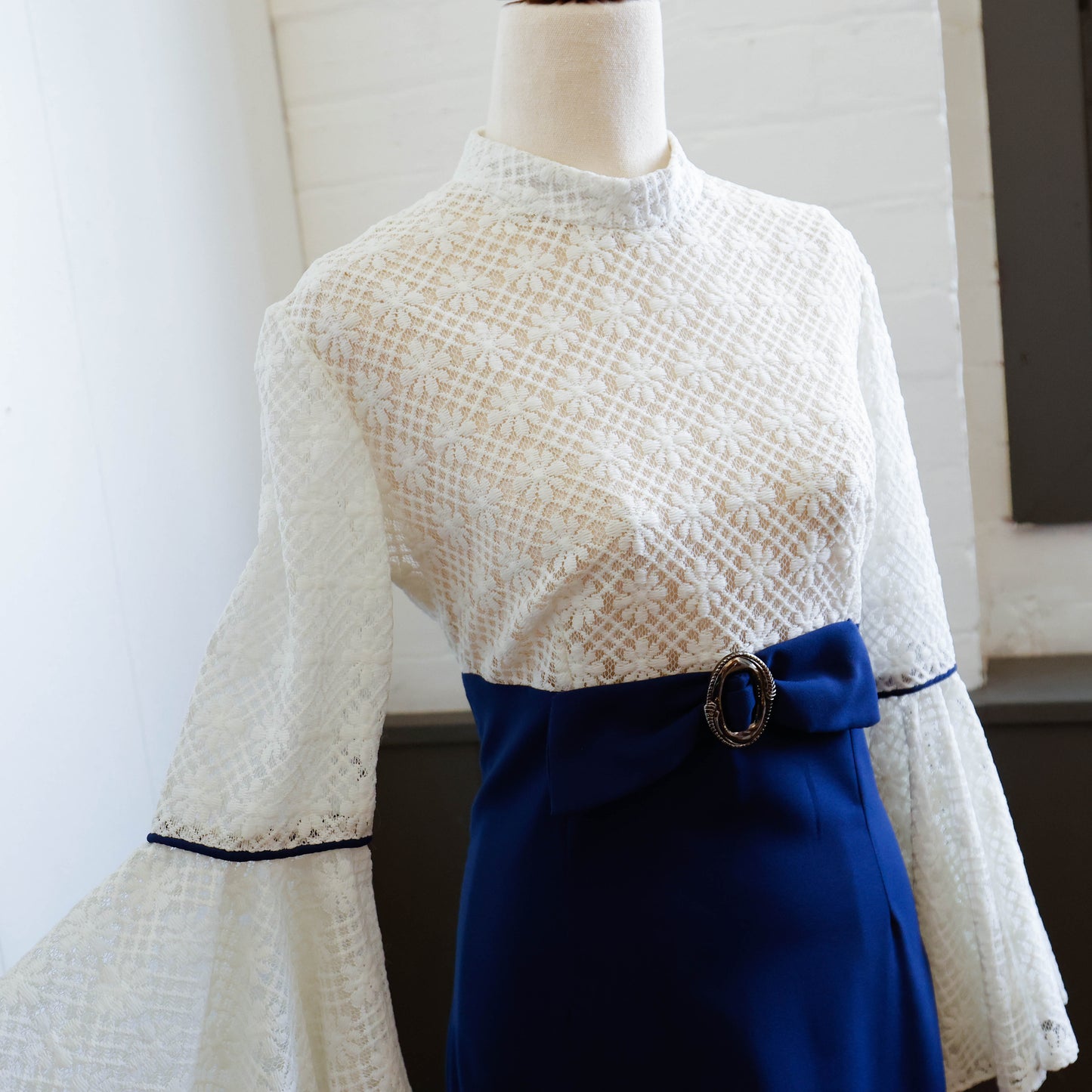 1970's Romantic Prairie Style Dress