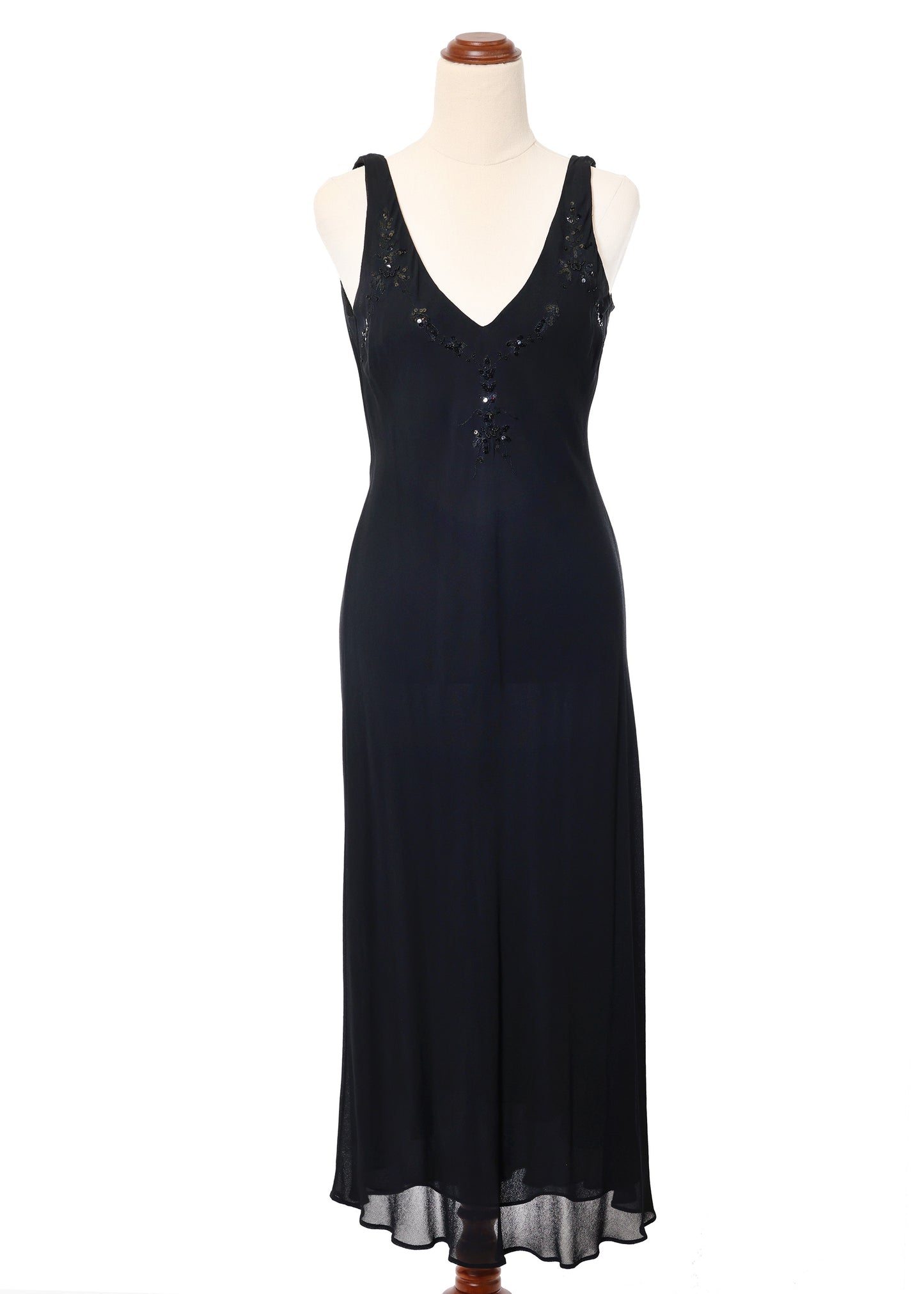 2000's Jigsaw Bias Cut Dress with Sequin Embellishments
