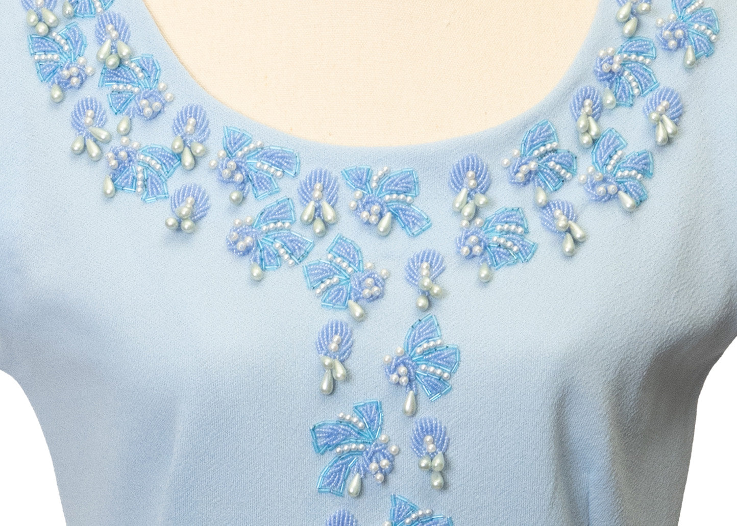 1960's Sylvia Laine Beaded Shift Dress