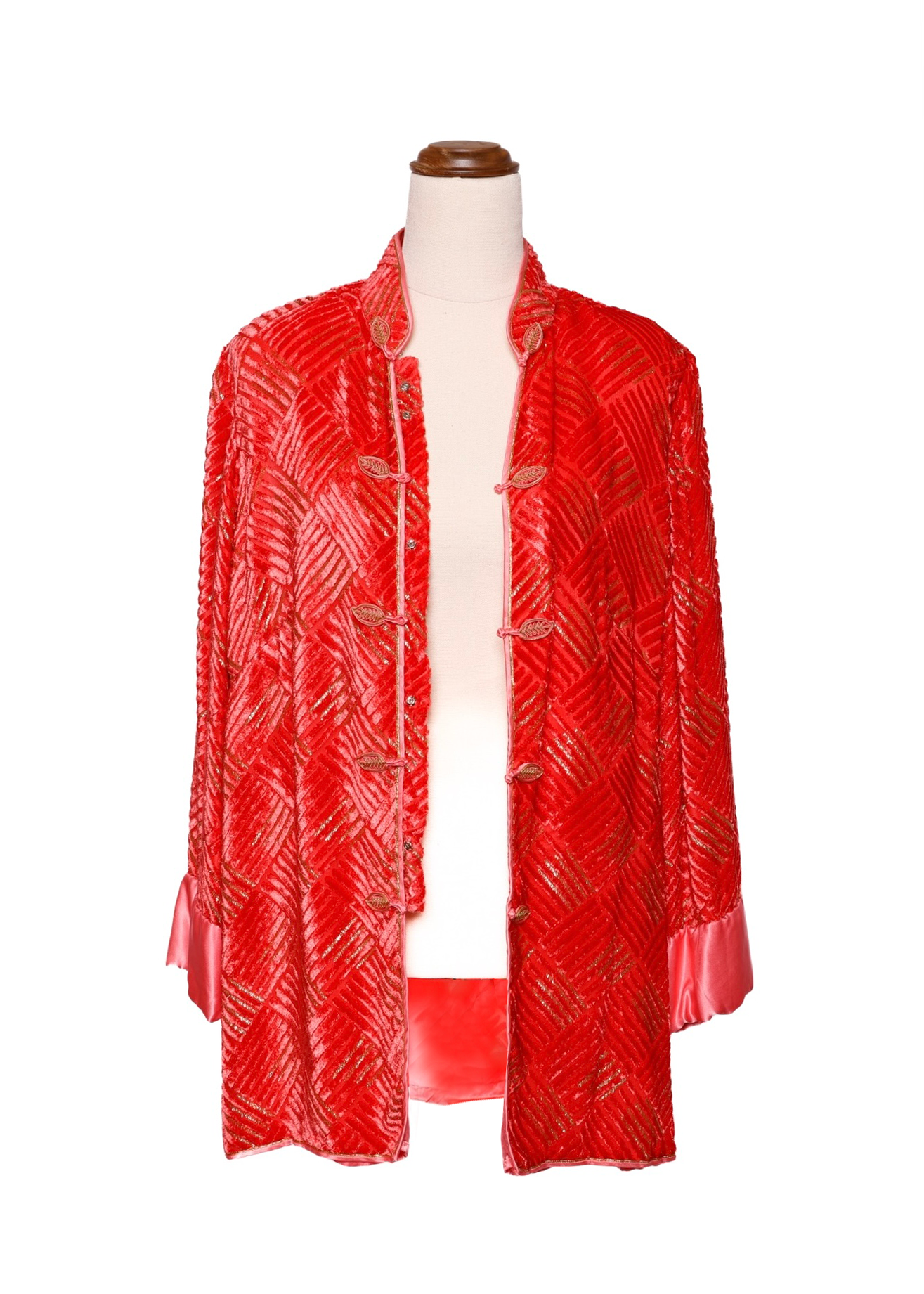 Velvet lounging jacket