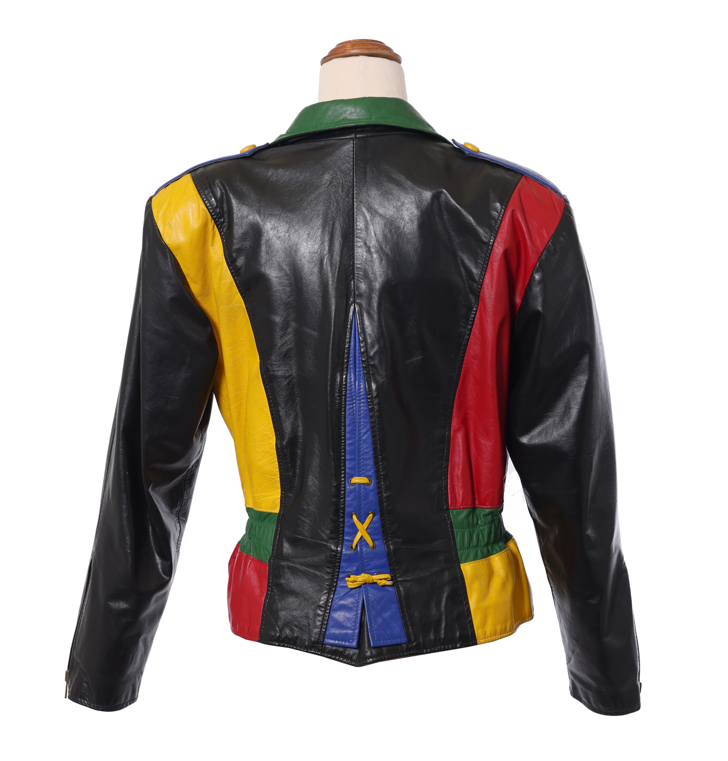 1980's Multi Coloured Leather Jacket