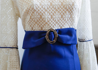 1970's Romantic Prairie Style Dress