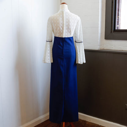 1970's Romantic Prairie Style Dress