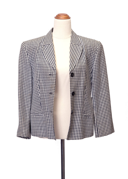 1990's David Jones Gingham Blazer