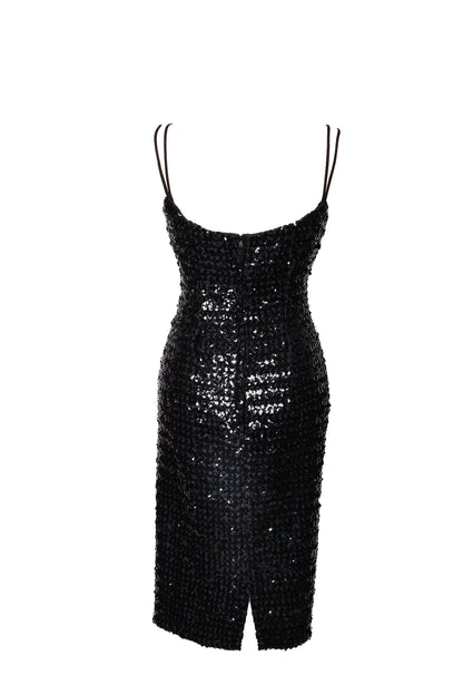 1950's Sequinned wiggle dress